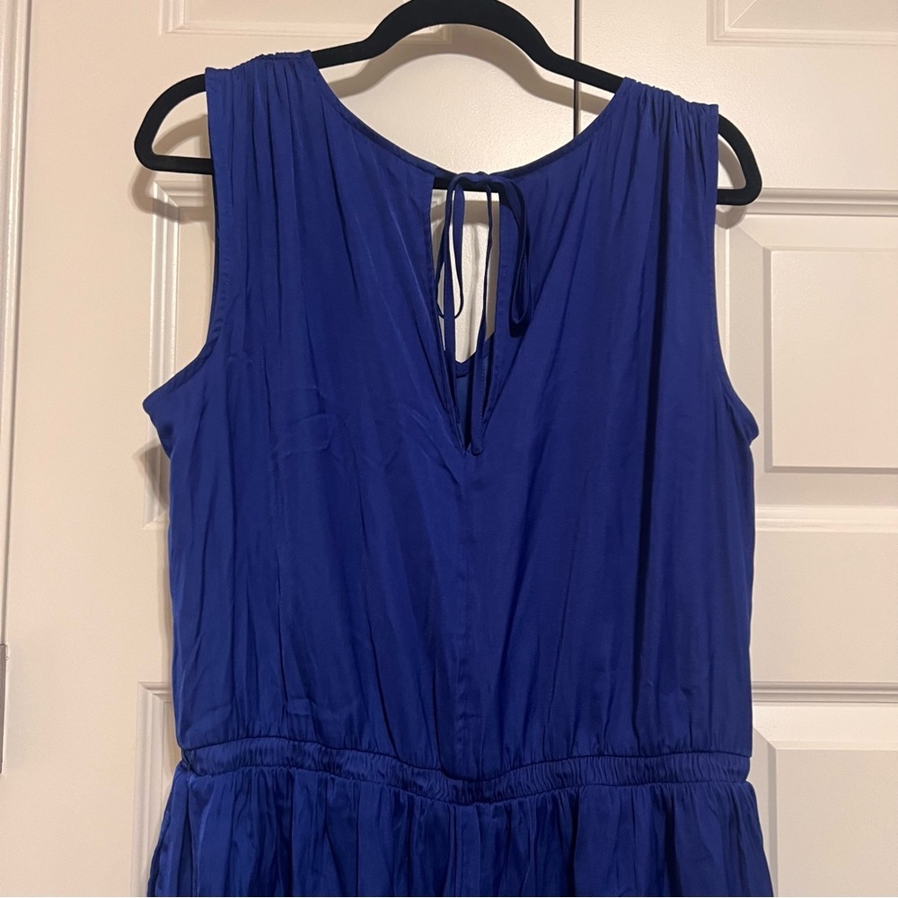LOFT Blue V-Neck Romper - Picture 6 of 9